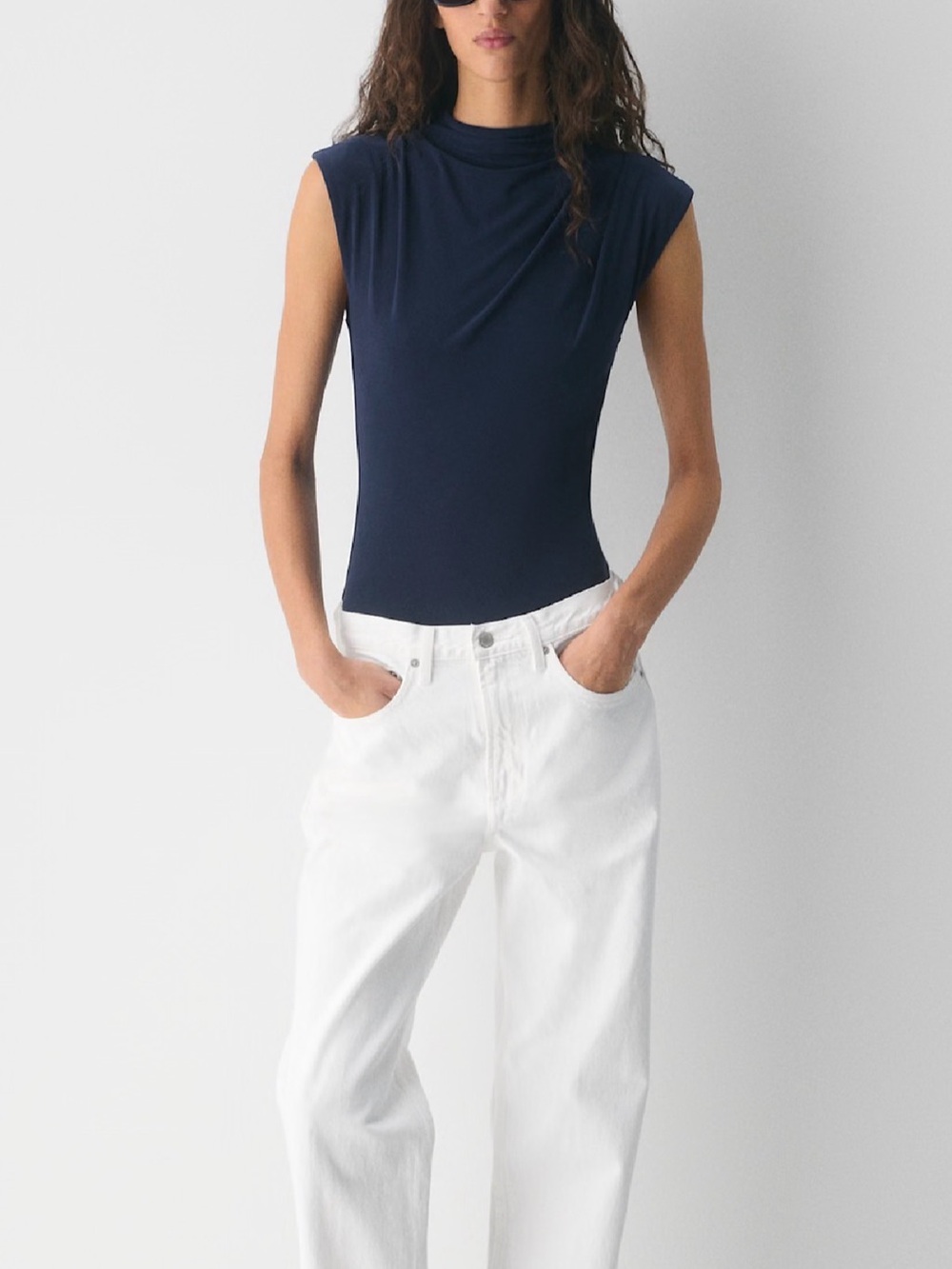 Aritzia (Babtob) Palladium Bodysuit in Admiral